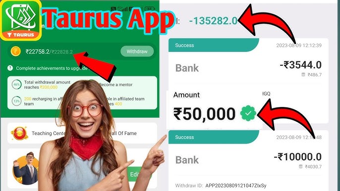 Withdrawal Cash Program In Taurus Cash Hack Apk